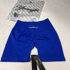 YoungLA Women's Vibrant Blue Bike Shorts
